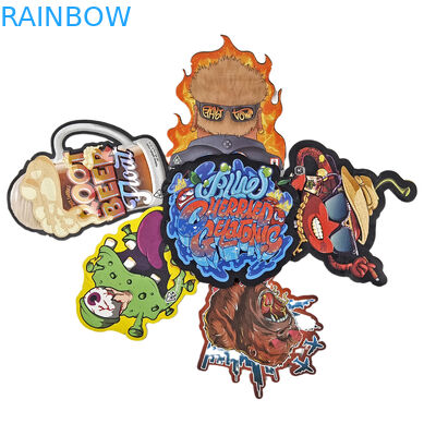 3.5g 7g 14g speciale vorm plastic verpakkingszak hologram geurbestendige kunststof die cut custom snack koekjes snack zakken