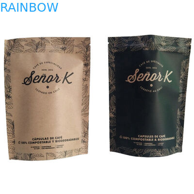 Flat bottom bag Food Packaging Film Plain White Printing Top Filling met luchtklep