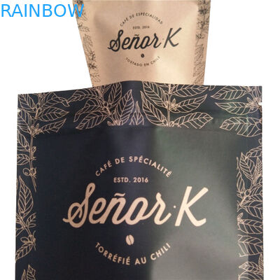 Flat bottom bag Food Packaging Film Plain White Printing Top Filling met luchtklep