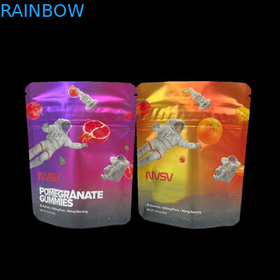 3.5 Gram Plastic pouches Verpakking Op maat gemaakt Label Bedrukte CBD Koekjes Herverzegelbaar k