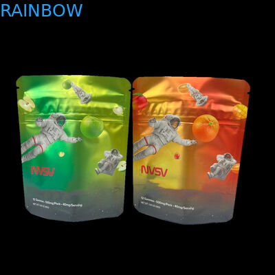 3.5 Gram Plastic pouches Verpakking Op maat gemaakt Label Bedrukte CBD Koekjes Herverzegelbaar k