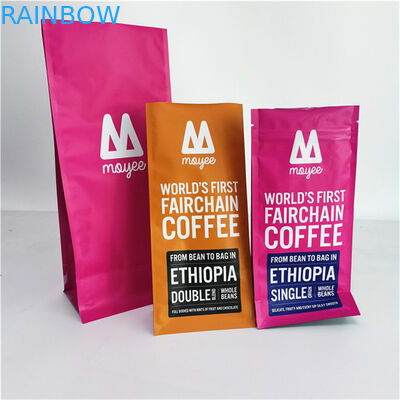 Op maat gemaakte voedselkwaliteit geurbestendige aluminium verpakkingszakken voor koffiebonen voor 250G 500G 1KG