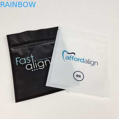 Groothandel Recyclebare Driezijdige verzegelde Mylar Verpakking Tanden Aligner Voor Tandverzorging Met Zipper