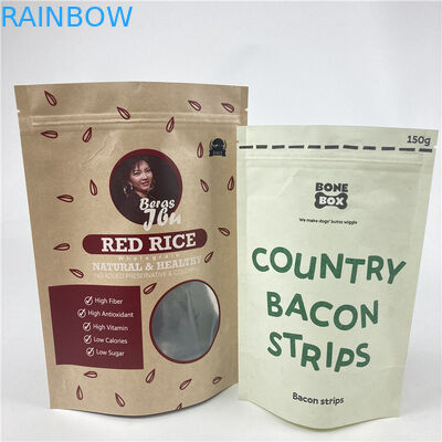 Kwaliteitsborging Stand Up Aluminium Foil Bag Met Zipper Food Snack Packaging Bag