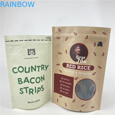 Kwaliteitsborging Stand Up Aluminium Foil Bag Met Zipper Food Snack Packaging Bag