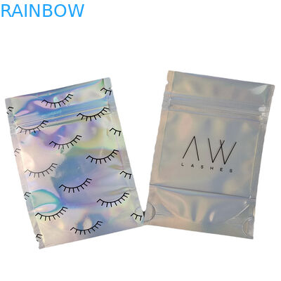 Custom Holographic Aluminium Foil Hervergrendelbare Mylar Bags Digitaal afdrukken Geurbestendige tassen voor sieraden