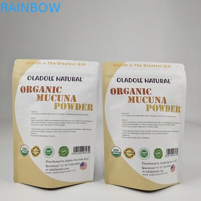 Top Gevraagde Producten Opstaande zak gerecycleerbare aangepaste aluminiumfolie Opstaande geurbestendige voedselverpakkingszak