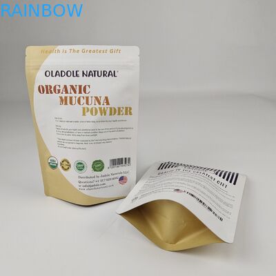 Top Gevraagde Producten Opstaande zak gerecycleerbare aangepaste aluminiumfolie Opstaande geurbestendige voedselverpakkingszak