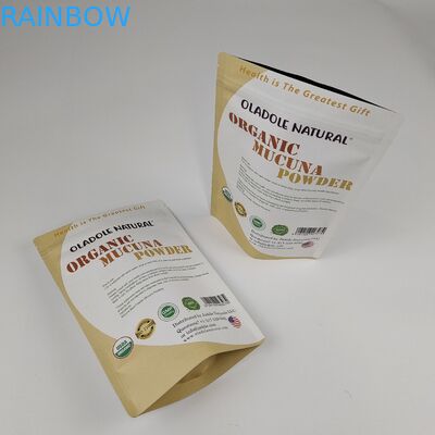 Top Gevraagde Producten Opstaande zak gerecycleerbare aangepaste aluminiumfolie Opstaande geurbestendige voedselverpakkingszak