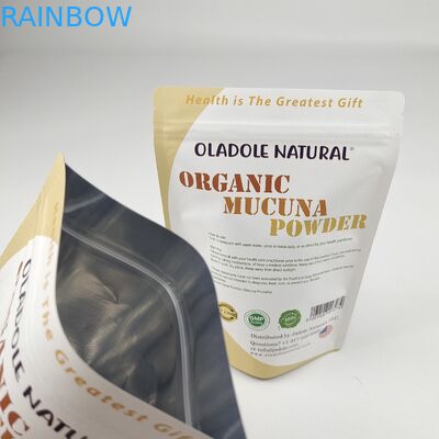 Top Gevraagde Producten Opstaande zak gerecycleerbare aangepaste aluminiumfolie Opstaande geurbestendige voedselverpakkingszak