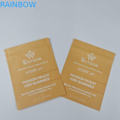 MOPP Compostable Kraft Paper Bag Custom Staande zak Zipper Vochtbestendige voor voedsel