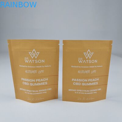 MOPP Compostable Kraft Paper Bag Custom Staande zak Zipper Vochtbestendige voor voedsel