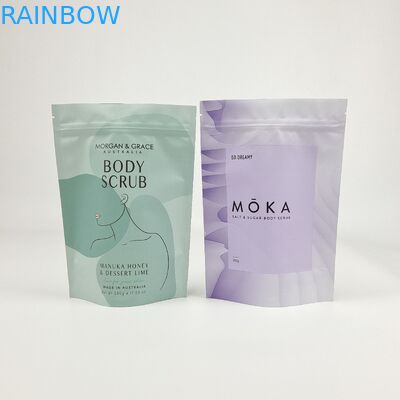 Custom Matte OEM Custom Printed Bath Salts Verpakking Zip Lock Bath Salt Body Scrub Staande zak Verpakkingszakken