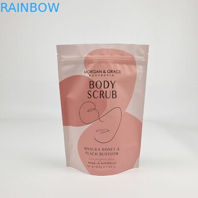 Custom Matte OEM Custom Printed Bath Salts Verpakking Zip Lock Bath Salt Body Scrub Staande zak Verpakkingszakken