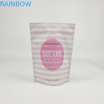 Gepersonaliseerde verpakking Stand Up Zipper Bag Plastic pouch voor body scrub bad zout verpakking koffie body scrub bag