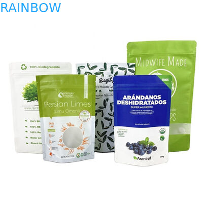 Biologisch afbreekbare kraftpapieren zak met venster voor voedsel meel, noten, rijst, thee Voedselproductie, rechtstreekse verkoop