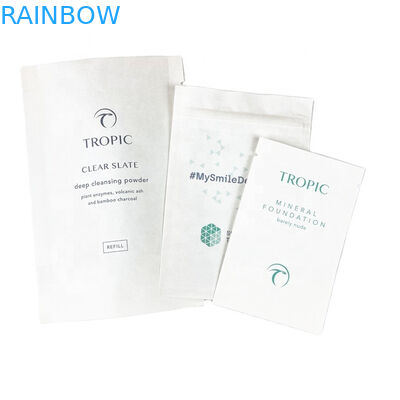 Gepersonaliseerd logo Eco-vriendelijk wit kraftpapier mango poeder noten huisdiervoedsel biologisch afbreekbaar rits geurbestendige papierverpakking