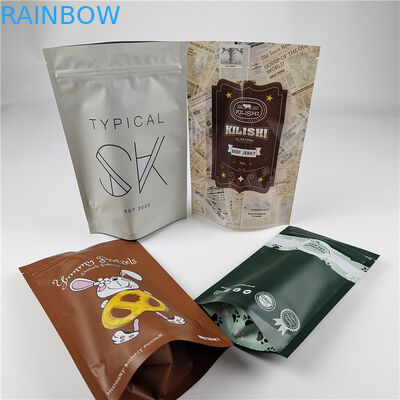 Fashion Pack Food Grade Op maat gemaakte grootte en kleuren verkrijgbaar Gelamineerd Aluminiumfolie Zip Lock Bag Stand Up Pouch