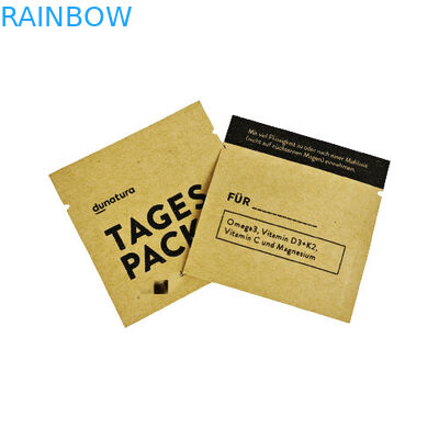 Op maat gedrukte koffie losse thee monsters zakjes 8x8cm kraft papier zak gerecycleerde kraft papier zak op maat