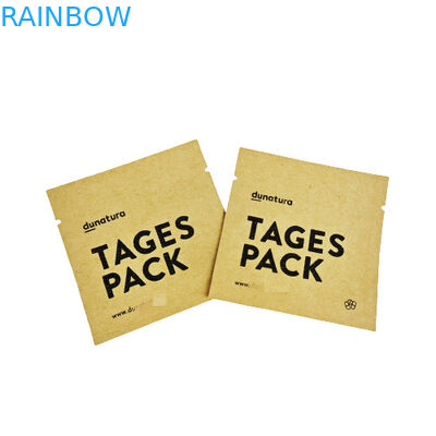 Op maat gedrukte koffie losse thee monsters zakjes 8x8cm kraft papier zak gerecycleerde kraft papier zak op maat