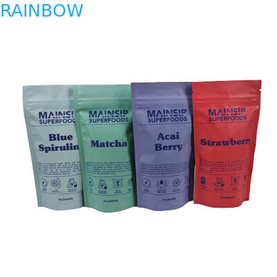 Digitaal gedrukte Mylar-zakken, geurbestendige koffiepoederverpakking, stand-up zip-lock zak met aluminiumfolie