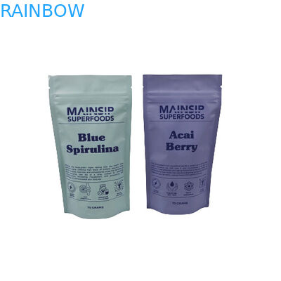 Digitaal gedrukte Mylar-zakken, geurbestendige koffiepoederverpakking, stand-up zip-lock zak met aluminiumfolie