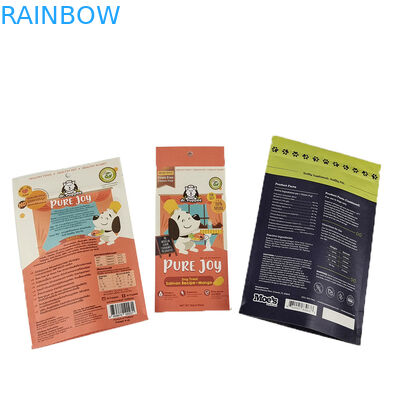 Gepersonaliseerd Eco-vriendelijk Wit Kraft Papier Mango Poeder Noten Huisdiervoedsel Biodegradeerbaar Zipper Geurvast Papier Verpakkingszak