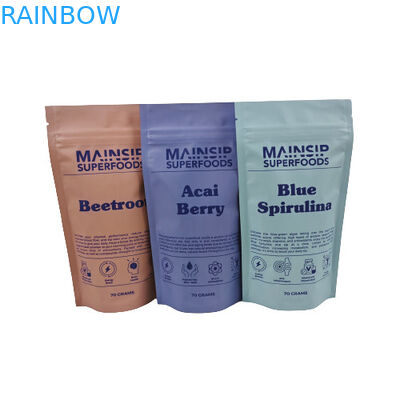 Digitaal gedrukte warme cacao poeder verpakkingszakjes koffie poeder plastic zakjes met hervergrendelbaar zip slot