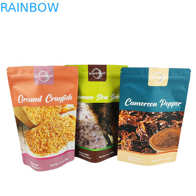 Mat Finished 250g Plastic Bag voor geurverpakking Food Grade Spice Bag