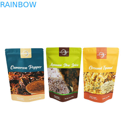 Mat Finished 250g Plastic Bag voor geurverpakking Food Grade Spice Bag