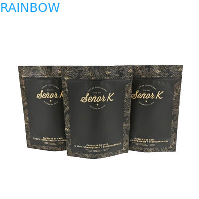 Groothandel Op maat hervergrendelbare plastic zakken Thee verpakking Stand Up Pouch Zip Lock Bag