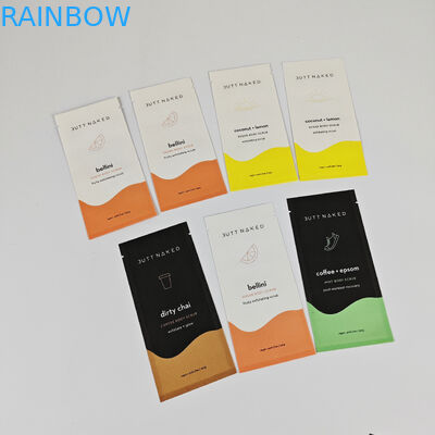 Biologisch afbreekbaar kraftzakje met folie, plastic zakje, verpakking, kleine zakjes voor monsters