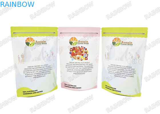 Geurbestendige aluminiumfolie opstaande zak hervergrendelbare ziplock kinderwaardig 28g Mylar zakken