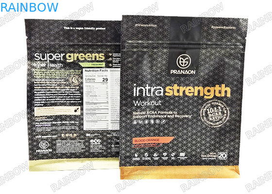 Custom Coffee Protein Powder Aluminium Foil Verpakkingszakken Met Valve Smell Proof Mylar Bag