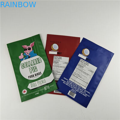 Fabrikant Op maat gemaakte opslag snackzak Verpakking Matt Aluminium folie Stand Up Pouch Ziplock Verpakkingszak