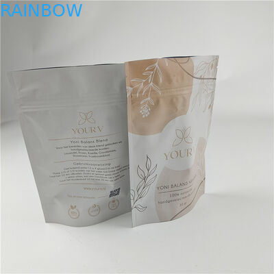 Nieuw ontwerp op maat maat Matte afwerking Snack Bag Verpakking Matt Aluminium folie Stand Up Pouch Ziplock Doypack Bag