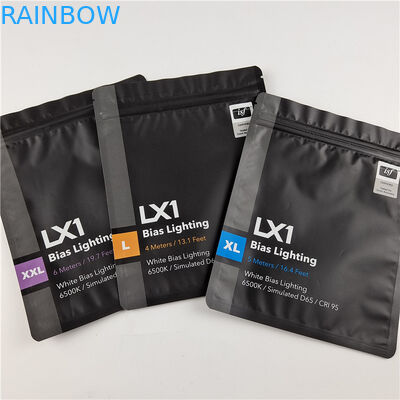 Topkwaliteit Custom logo gedrukt driezijdige afdichting zakken voor tandverzorging verpakking met milieuvriendelijk en veilig materiaal