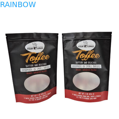 Functie van de traan notch Huisdiervoeder zak met transparant ontwerp en rits sluiting