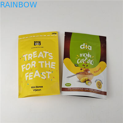 Hoogwaardige aangepaste digitale drukwerk PE herbruikbare ritszak Plastic Stand Up Mylar Bags