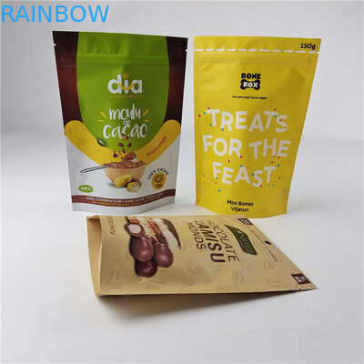 Hoogwaardige aangepaste digitale drukwerk PE herbruikbare ritszak Plastic Stand Up Mylar Bags