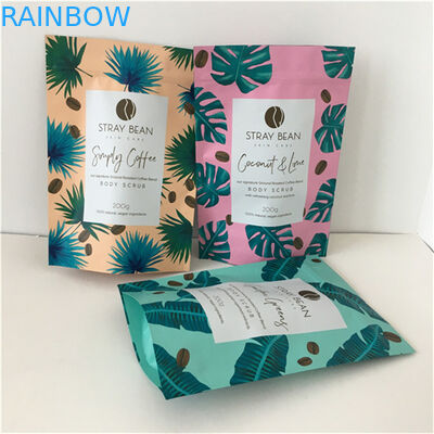 Nieuwste hervergrendelbare vochtbestendige gelamineerde aluminiumfolie Mylar zakjes Badzout verpakking