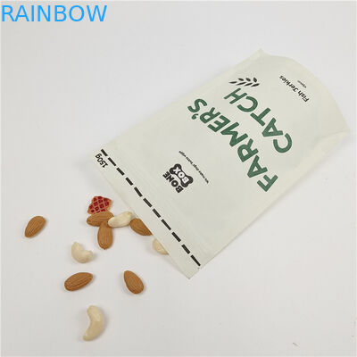 Digitaal drukwerk op maat Staande ritszakken Geurbestendige kraftpapieren zak op maat Biodegradeerbare papieren zak