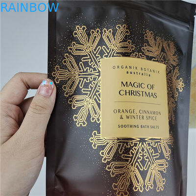 Mode Pack Hoogwaardige hervergrendelbare gemakkelijk tear line Mylar zakjes badzout verpakkingszak