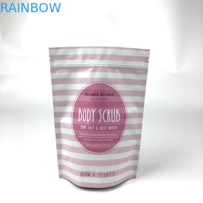 Cosmetische verpakkingszak Stand up body scrub zak voor badzout en body scrub Mylar zakken