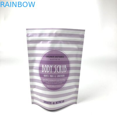 Cosmetische verpakkingszak Stand up body scrub zak voor badzout en body scrub Mylar zakken