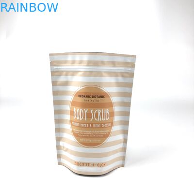 Cosmetische verpakkingszak Stand up body scrub zak voor badzout en body scrub Mylar zakken