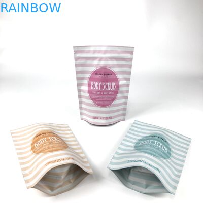 Cosmetische verpakkingszak Stand up body scrub zak voor badzout en body scrub Mylar zakken
