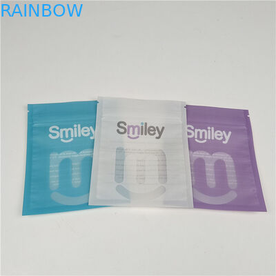 Duidelijke tandlijners Mylar Driezijdige verzegelde plastic zakken Verpakking lek- en vochtbestendige