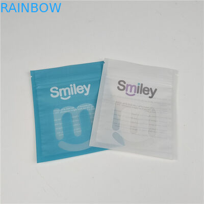 Duidelijke tandlijners Mylar Driezijdige verzegelde plastic zakken Verpakking lek- en vochtbestendige