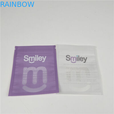 Duidelijke tandlijners Mylar Driezijdige verzegelde plastic zakken Verpakking lek- en vochtbestendige